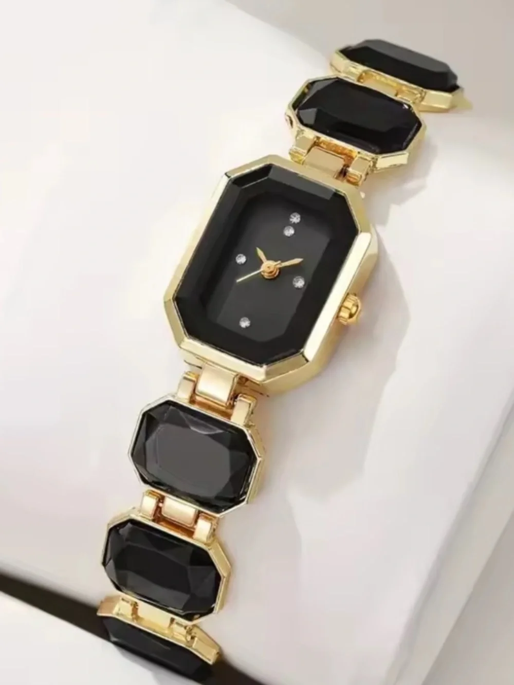 Maison Noir Crystal Link Bracelet Watch